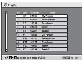 PANASONIC DVD-LX97 - To play playlists: - 4
