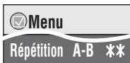 PANASONIC DVD-LX97 - Pour répéter la lecture d'une section spécifique (Répétition A-B) - 2