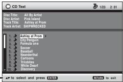 PANASONIC DVD-LX97 - Playing CD using menus CD - 2