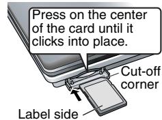 PANASONIC DVD-LX97 - Insert the card. - 1