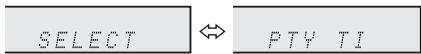 SHARP DK-KP82PH - Pour écouter une station souhaitée en spécifiant le type de programme (recherche PTY): - 1