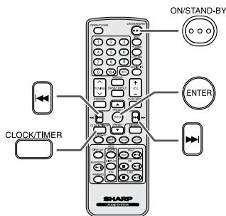 SHARP DK-KP85PH - Réglage de l'horloge (Seulement par télécommande) - 1