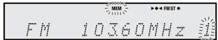 SHARP DK-KP85PH - Mise en mémoire d'une station - 1