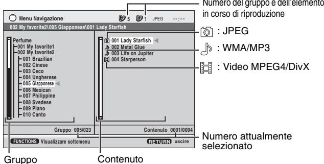PANASONIC DVD-S100 - Mostra il menu di riproduzione (Menu Navigazione) - 1