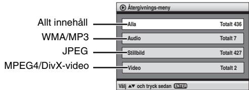 PANASONIC DVD-S100 - Spela upp punkter i tur och ordning (Atergivnings-meny) - 1