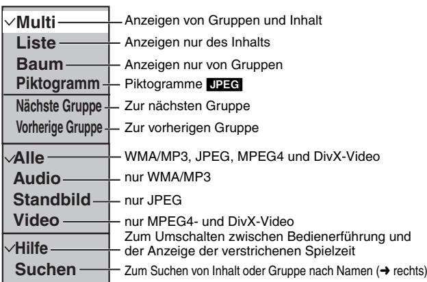 PANASONIC DVD-S100 - Gebrauch des Untermenus - 1
