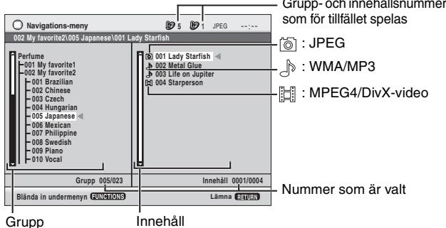PANASONIC DVD-S100 - Spela upp från den valda punkten (Navigations-meny) - 1