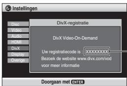 PANASONIC DVD-S100 - De registratiecode van het apparaatweergeven' - 1
