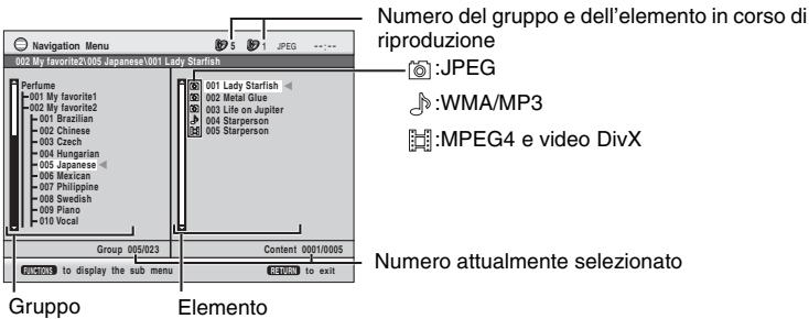 PANASONIC DVD-S295EG - Riproduzione dall'elemento selezionato (Navigation Menu) - 1