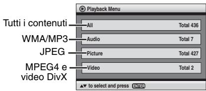 PANASONIC DVD-S295EG - Riproduzione degli elementi in base a un ordine (Playback Menu) - 1