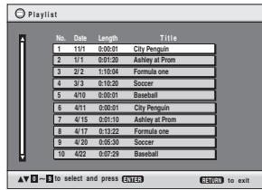 PANASONIC DVD-S29EG - Spela upp en spellista (Endast om skivan innehåller en spellista) - 1