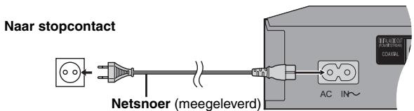 Naar stopcontact Netsnoer (meegeleverd) AC IN~