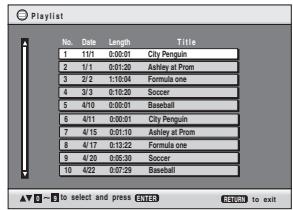 PANASONIC DVD-S29EG - Riproduzione di una lista di riproduzione - 1