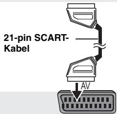 21-pin SCART- Kabel AV