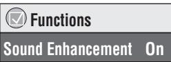 Functions Sound Enhancement On