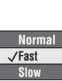 PANASONIC DVD-S29EG - Nel corso della riproduzione, premere alcune volte [PLAY SPEED] per selezionare “Fast”, “Normal” o “Slow”. - 2