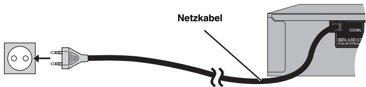 PANASONIC DVD-S33 - Schließen Sie das Netzkabel erst ganz zum Schluss an - 1