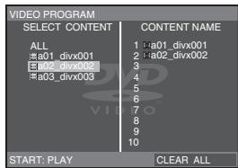 PANASONIC DVD-S33 - Drucken Sie zur Auswahl eines Eintrags [▲▼] und dann [ENTER]. - 2
