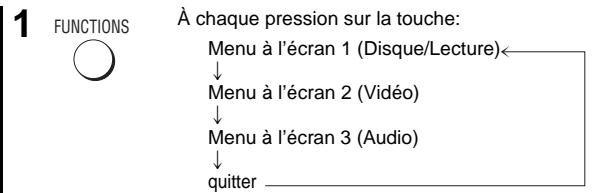 PANASONIC DVD-S33 - Utilisation des menus à l'écran - 1