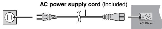 PANASONIC DVD-S422 - Connect the AC power supply cord last - 1