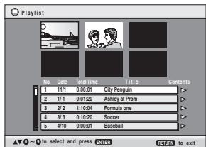 PANASONIC DVD-S422 - Playing a playlist (Only when the disc contains a playlist) - 1