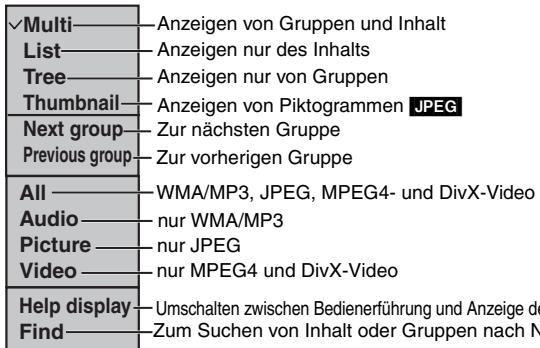 PANASONIC DVD-S49 - Gebrauch von Untermenüs - 1