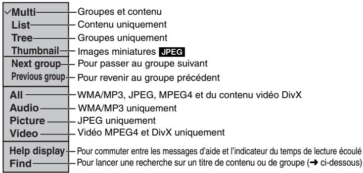PANASONIC DVD-S49 - Utilisation du sous-menu - 1
