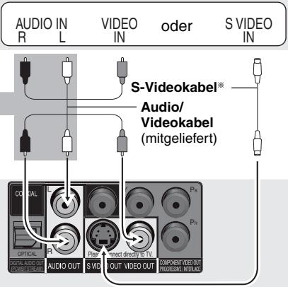 PANASONIC DVD-S49 - SCHRITT 1 Anschluss an ein Fernsehgerät - 1