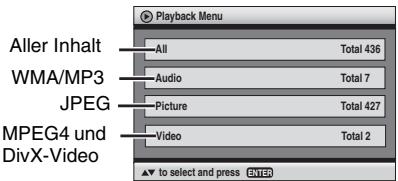 PANASONIC DVD-S49EG - Abspielen eines Programms (Playback Menu) - 1