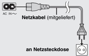 PANASONIC DVD-S49EG - SchlieBen Sie das Netzkabel erst ganz zum Schluss an. - 1