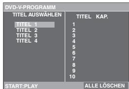 PANASONIC DVD-S54 - Drücken Sie im Stoppmodus mehrmals [PLAY MODE], um „\*\*\* PROGRAMM“ auszuwählen. - 1