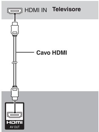 HDMI IN Televisore Cavo HDMI HDMI AV OUT