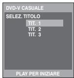 PANASONIC DVD-S54 - Durante l'arresto, premere più volte [PLAY MODE] per selezionare “\*\*\* CASUALE”. - 1