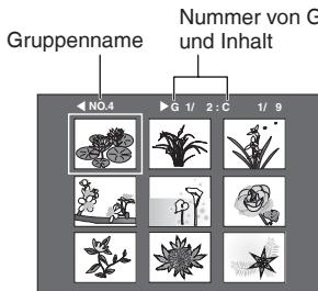 PANASONIC DVD-S54 - So wählen Sie ein Bild in anderen Gruppen aus - 1