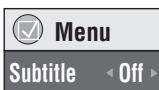 PANASONIC DVD-S97 - To clear/display the subtitles - 1