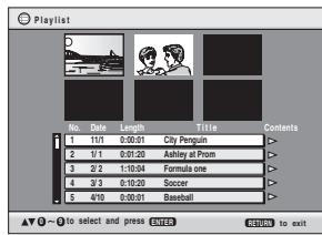 PANASONIC DVD-S97 - Playing a play list - 1