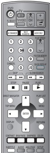 PANASONIC DVD-S97 - Tout en appuyant sur [TV], entrer le code au moyen des touches numériques. - 2