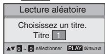 PANASONIC DVD-S97 - ■ Lecture aléatoire - 1