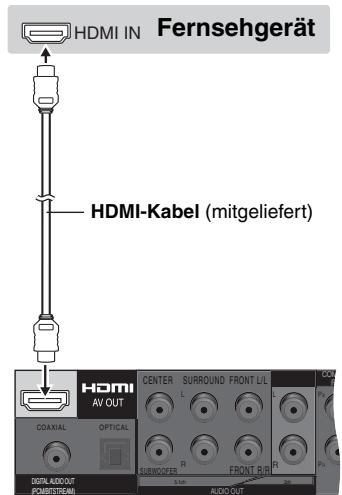 HDMI IN Fernsehgerät HDMI-Kabel (mitgeliefert) HDMI AV OUT CENTER SURROUND FRONT UL L L COXIAL OPTICAL R R R R R AUDIOOUT P0 P1 P2 P3 P4 P5 P6 P7 P8 P9 P10 P11 P12 P13 P14 P15 P16 P17 P18 P19 P20 P21 P22 P23 P24 P25 P26 P27 P28 P29 P30 P31 P32 P33 P34 P35 P36 P37 P38 P39 P40 P41 P42 P43 P44 P45 P46 P47 P48 P49 P50