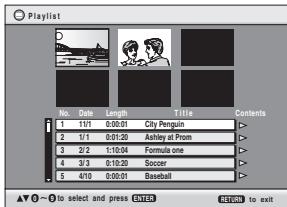 Playlist No. Date Length Title Contents 1 1/1 0:00:01 City Penguin 2 1/1 0:01:20 Ashley at From 3 2/2 1:10:04 Formula one 4 3/2 0:10:20 Soccer 5 4/10 0:00:01 Baseball ▼○→○→○→○→○→○→○→○→○→○→○→○→○→○→○→○→○→○→○→○→○→○→○→○→○→○→○→○→○→○→○→○→○→○→○→○→○→○→○→○→○→○→○→○→○→○→○→○→○→○→○ RETURN to exit
