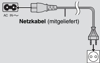 AC IN~ Netzkabel (mitgeliefert)