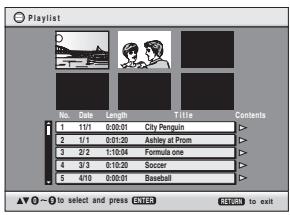 PANASONIC DVD-S97EG - Lecture d'une liste de lecture - 1
