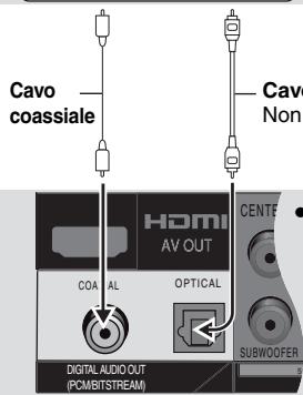 Cavo coassiale Cavo Non HOMI AV OUT COAL OPTICAL DIGITAL AUDIO OUT (PCMBITSTREAM) CENTR SUBWOOFER