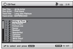 PANASONIC DVD-S99 - Abspielen von CDs CD - 1