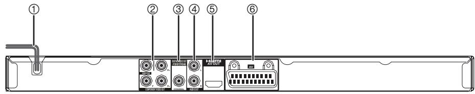 PANASONIC DVD-S38 - Pannello anteriore e pannello posteriore - 2