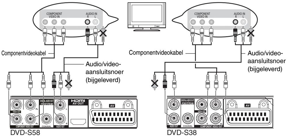 PANASONIC DVD-S38 - Aansluiten op een televisietoestel - 3