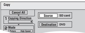 PANASONIC DMRES45V - Press [▼] to select "Create List". - 1