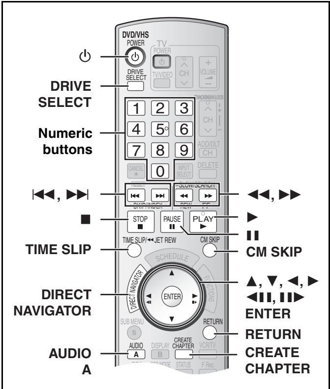 DRIVE SELECT Numeric buttons TIME SLIP DIRECT NAVIGATOR AUDIO A DVD/VHS POWER TV POWER DRIVE SELECT 1 2 3 4 5° 6 7 8 9 CANCEL 0 INPUT * SELECT STOP PAUSE PLAY TIME SLIP←JET REW CM SKIP SCHEDULE ENTER SUB MENU RETURN AUDIO DISPLAY CREATE VCR/TV B STATUS F Rec CHANNELLOCK ADD/DLT CH DELETE ◀◀, ▶▶▶▶▶▶▶▶▶▶▶▶▶▶▶▶▶▶▶▶▶▶▶▶▶▶▶▶▶▶▶▶▶▶▶▶▶▶▶▶▶▶▶▶▶▶▶▶▶▶▶▶▶▶▶▶▶▶▶▶▶▶▶▶▶▶▶▶▶▶▶▶▶▶▶▶▶▶▶▶▶▶▶▶▶▶▶▶▶▶▶▶▶▶▶▶▶▶▶▶▶> ◀◀, ▶▶▶◀◀, ▶▶▶◀◀, ▶◀, ▶◀, ▶◀, ▶◀, ▶◀, ▶◀, ▶◀, ▶◀, ▶◀, ▶◀, ▶◀, ▶◀, ▶◀, ▶◀, ▶◀, ▶◀, ▶◀, ▶◀, ▶◀, ▶◀, ▶◀, ▶◀, ▶◀, ▶◀, ▶◀, ▽