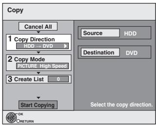 PANASONIC DMREX89EB - Copying using the copying list - 2