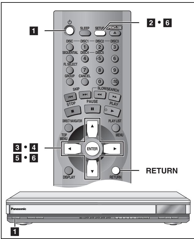 PANASONIC DVDF61P - Quick setup - 1